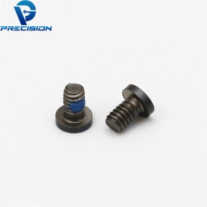 M2 Custom stainless steel CD vein black PVD precision screw